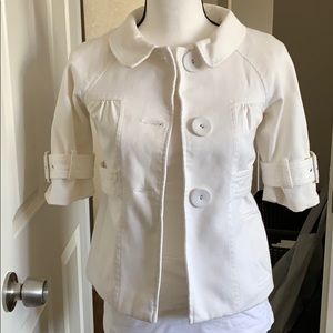 Loft White 3/4 sleeve jacket